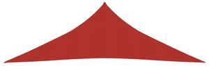 Pânză parasolar, roșu, 2,5 x 2,5 x 3,5 m, HDPE, 160 g/m²