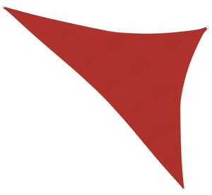 Pânză parasolar, roșu, 3 x 4 x 5 m, HDPE, 160 g/m²