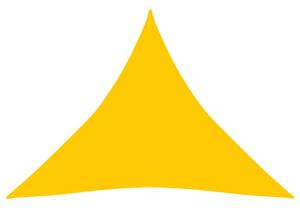 Pânză parasolar, galben, 3,6x3,6x3,6 m , HDPE, 160 g/m²