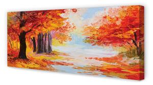 Tablouri canvas Frunze de toamnă ale arborelui