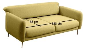 Canapea Fixa cu 3 Locuri Sevilla, 214 x 85 x 98 cm