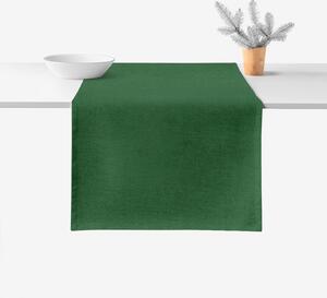 Goldea napron de masă malaga - verde închis 50x140 cm