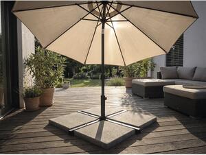 Suport umbrelă cruce Soluna oțel 8,5 kg 106x106 cm negru