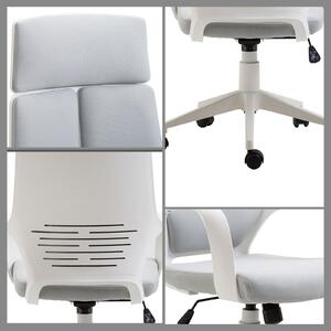 HomCom scaun ergonomic cu spatar inalt 63x63x 117-127cm | AOSOM RO