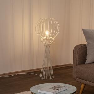 HELAM Lampadar Mercure, nisip, metal/plastic, înălțime 93 cm, Bej, Camera de zi / sufragerie, Metal