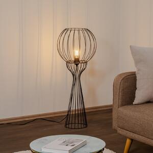 Lampadar Mercure, negru, metal/plastic, înălțime 93 cm
