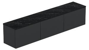 Comoda TV NEON ILLUMINATED, gri antracit, PAL melaminat, 160x32x35 cm