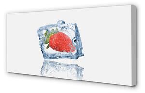 Tablouri canvas cub de gheață căpșuni