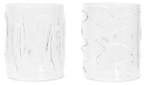 Ferm LIVING - Doodle Glasses Set of 2 Tall Clear ferm LIVING