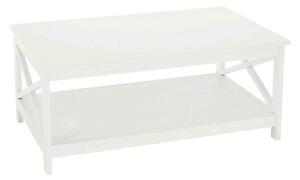 Masuta cafea EDRIA, alb, 87x55x37 cm