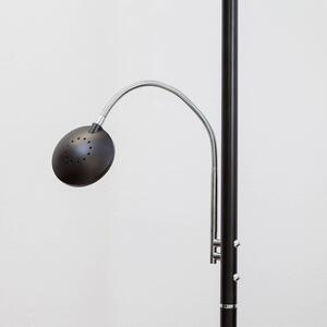 Lindby - Malea LED Lampadar w/Arm Black Lindby