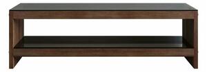 Comoda TV TV301, nuc, lemn/sticla, 140x40x45 cm