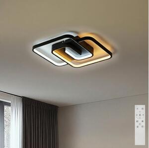 Brilagi - Plafonieră LED dimabilă VELO, 64 W, 230 V, 48x48 cm, cu telecomandă