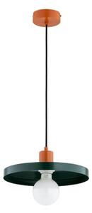 Pendul pe cablu LITO, 1xE27/15W/230V, verde/cupru