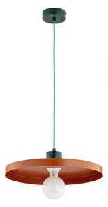 Lustră suspendată pe cablu ETERI 1xE27/15W/230V cupru/verde