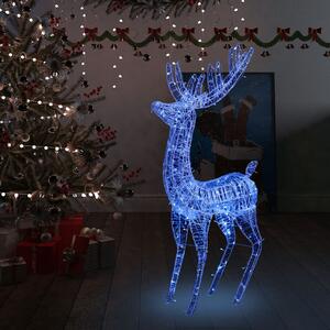 Ren de Crăciun, 250 LED-uri, albastru, 180 cm, acril, XXL