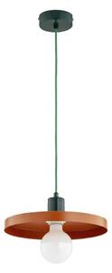 Lustră pe cablu LITO 1xE27/15W/230V, cupru/verde