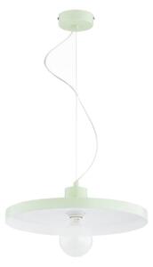 Candelabru suspendat pe cablu ETERI 1xE27/15W/230V, verde mentă
