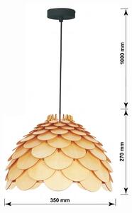 Lustră pe cablu BURGO, 1x E27/60W/230V, diam. 35 cm