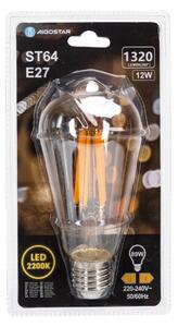 Bec LED Vintage ST64 E27, 12W, 230V, 2200K - Aigostar