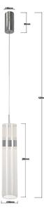 Lustră LED pe cablu AMBIENTE LED/6W/230V 3000/4000/6000K crom lucios