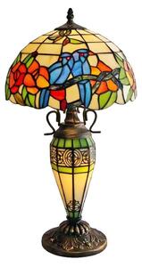 Brilagi - Lampă de masă Tiffany din vitralii JUNGLE 1xE27/60W/230V + 1xE14/40W