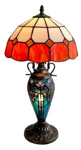 Brilagi - Lampă de masă Tiffany SIENNA din vitralii, 1xE27/60W/230V + 1xE14/40W