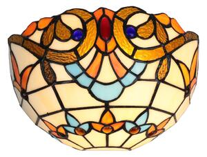 Brilagi - Aplică de perete Tiffany din vitralii MIRABELLA, 1x E14, 40W, 230V