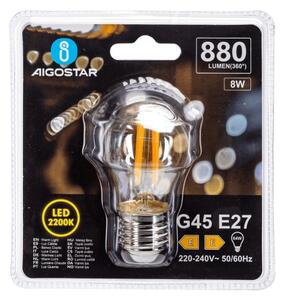 Bec LED vintage G45 E27/8W/230V 2200K - Aigostar