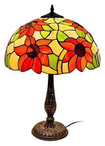 Brilagi - Lampă de masă Tiffany din vitralii SUNFLOWER 2xE27/60W/230V