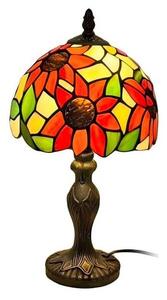Brilagi - Lampă de masă Tiffany cu abajur din vitralii SUNFLOWER 1xE27/60W/230V