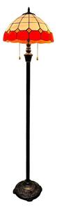 Brilagi - Lampă de podea Tiffany SIENNA cu vitralii 2xE27/60W/230V