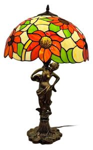 Brilagi - Lampă de masă Tiffany SUNFLOWER cu vitralii 1xE27/60W/230V