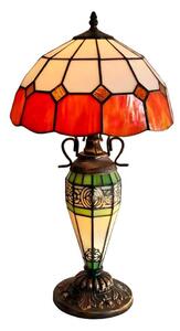 Brilagi - Lampă de masă Tiffany SIENNA cu vitralii 1xE27/60W/230V + 1xE14/40W