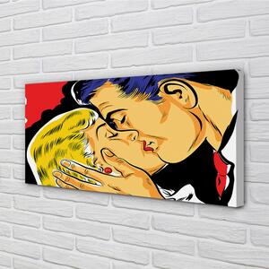 Tablouri canvas Oamenii sărut