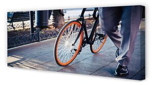 Tablouri canvas Oraș picior de biciclete