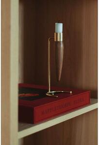 Audo Copenhagen - Umanoff Candle Holder Polished Brass/Walnut Audo Copenhagen