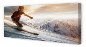 Tablouri canvas bețe de schi Man