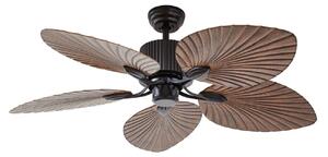 Ventilator de tavan Silvaris, aspect de lemn, DC, silențios, Ø 132 cm, Lucande, Silvaris, Lemn, Camera de zi, Plastic, Scandinavă