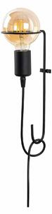 Lampa perete 3664, negru, metal, 9x30 cm