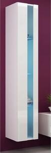 Vitrina VIGO NEW 180, alb, PAL laminat/MDF laminat, 40x30x180 cm
