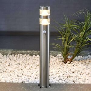 Lindby - Lanea LED Lampă de Grădină w/Sensor H60 Stainless Steel Lindby