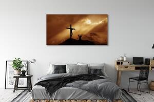 Tablouri canvas Isus Cruce de lumină