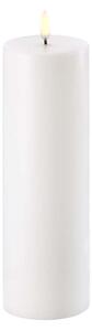 Uyuni - Pillar Candle LED Nordic White 7,3 x 22 cm