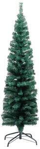 Brad de Crăciun artificial slim cu suport, verde, 120 cm, PVC