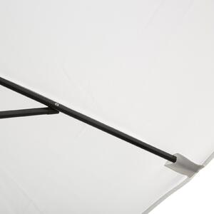Umbrela Dreptunghiulara Outsunny de Gradina sau Plaja in aluminiu si Anti-UV, Alb Crem 2x3m | Aosom Ro