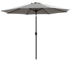 Outsunny Umbrelă de Soare pentru Plajă Impermeabilă, Oțel, Gri Φ3x2.45m | Aosom Romania