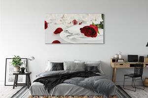 Tablouri canvas Roses lumânări cină