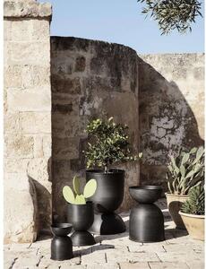Ferm LIVING - Hourglass Pot Small Black ferm LIVING