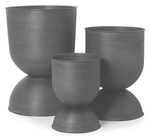 Ferm LIVING - Hourglass Pot Small Black ferm LIVING